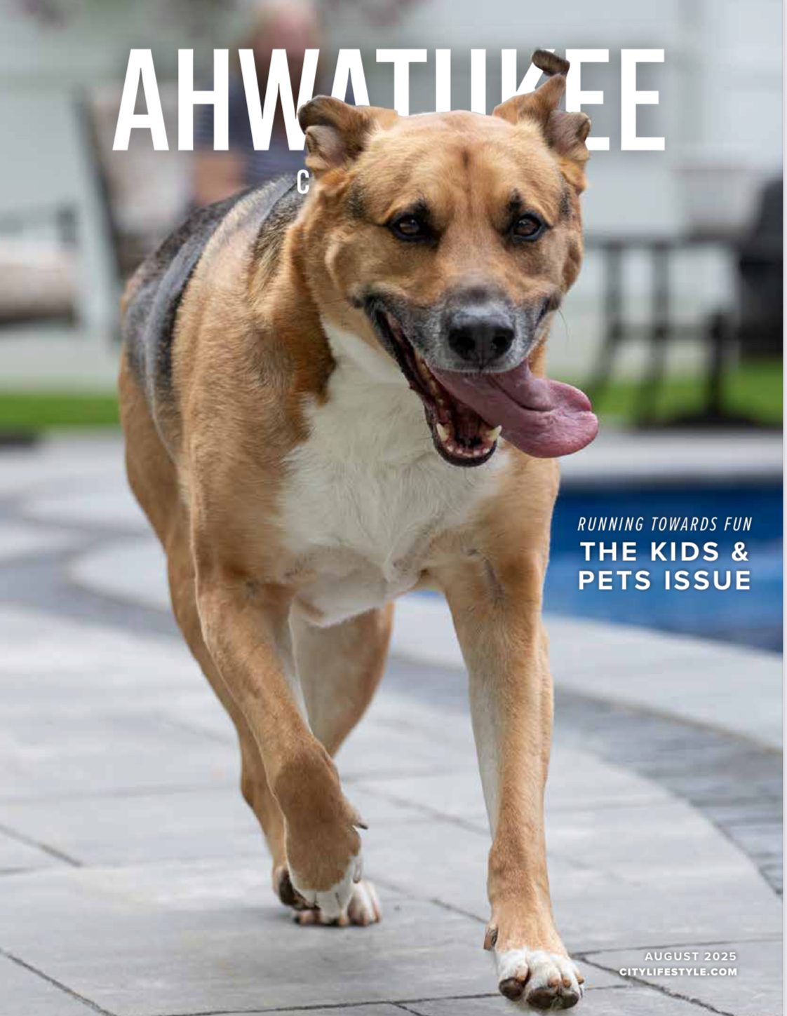 Norbert Barkah on the cover of Ahwatukee City Lifestyle magazine, August 2025 Kids and Pets edition